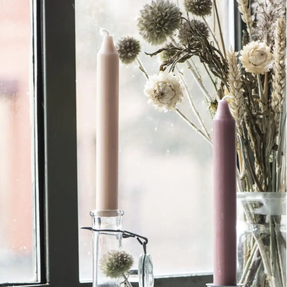 Ib Laursen - Stabkerze lang rustikal Höhe: 18 cm