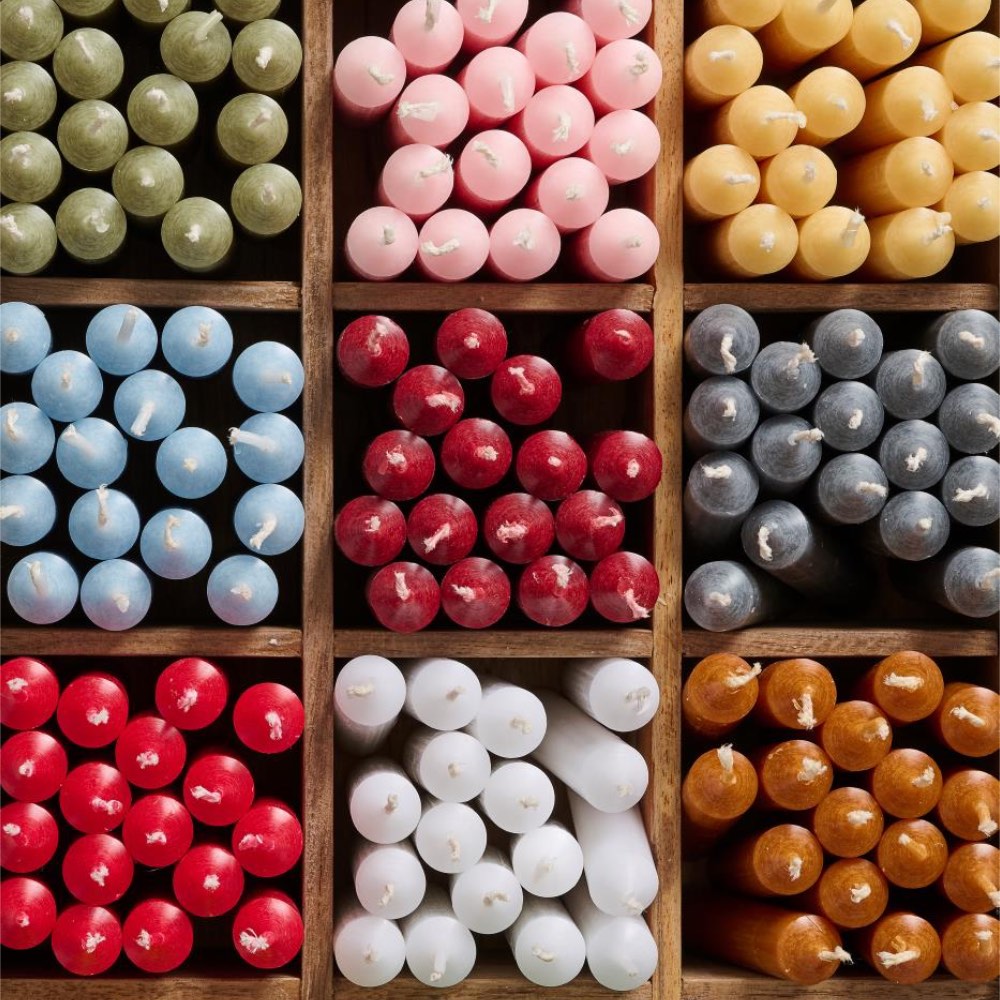 Ib Laursen - Stabkerze kurz 5er-Bund Höhe: 11 cm