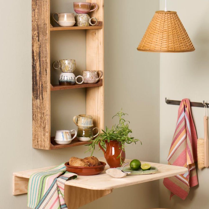 Ib Laursen - Tasse mit Henkel Trosa, hellbraun und zartrosa