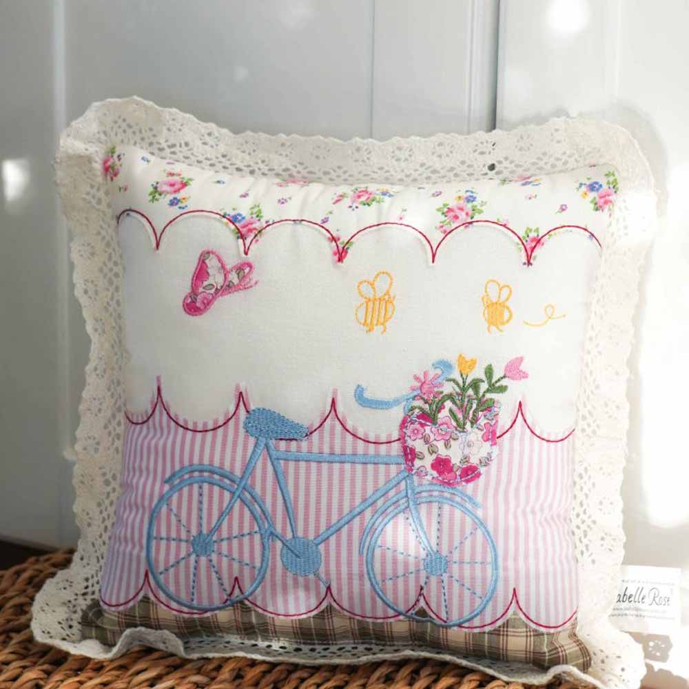 Deko-Kissen Fahrrad 25x25 cm