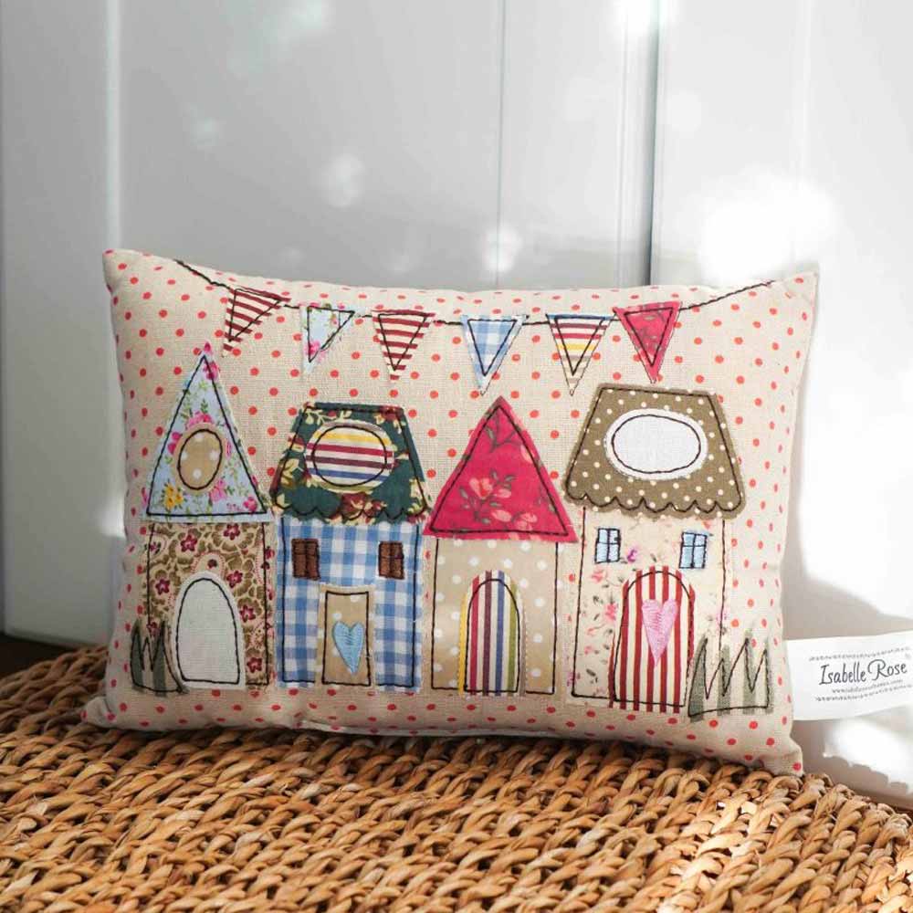 Isabelle Rose Deko-Kissen Häuser – Landhausstil 20x28 cm – Alsaba
