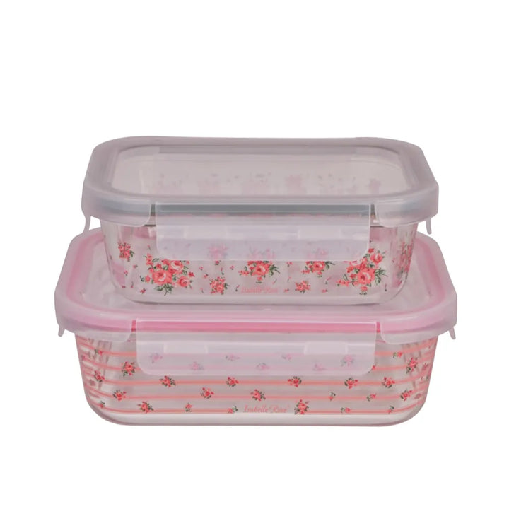 Isabelle Rose - Food Box zwei Glasbehälter Bella 640 ml & 1050 ml