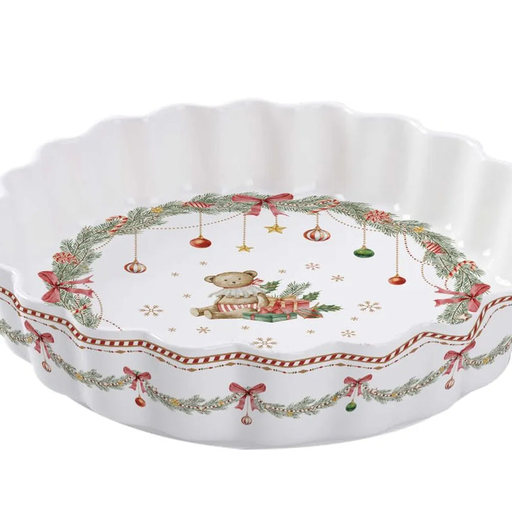 Isabelle Rose - Porzellan Auflaufform Happy Holidays 24,5x5,5 cm