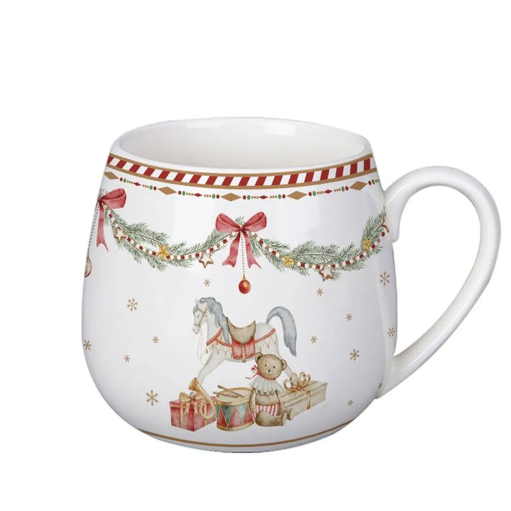 Isabelle Rose - Porzellanbecher Happy Holidays 440 ml