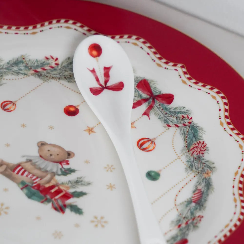 Isabelle Rose - Porzellanlöffel Happy Holidays 13 cm