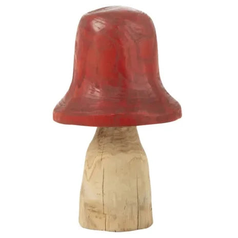 J-Line – Holz Pilz mit rotem Glockenhut Mega