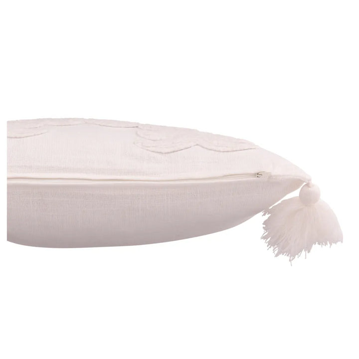 J-Line – Kissen mit Weihnachtsbäumen Weiß