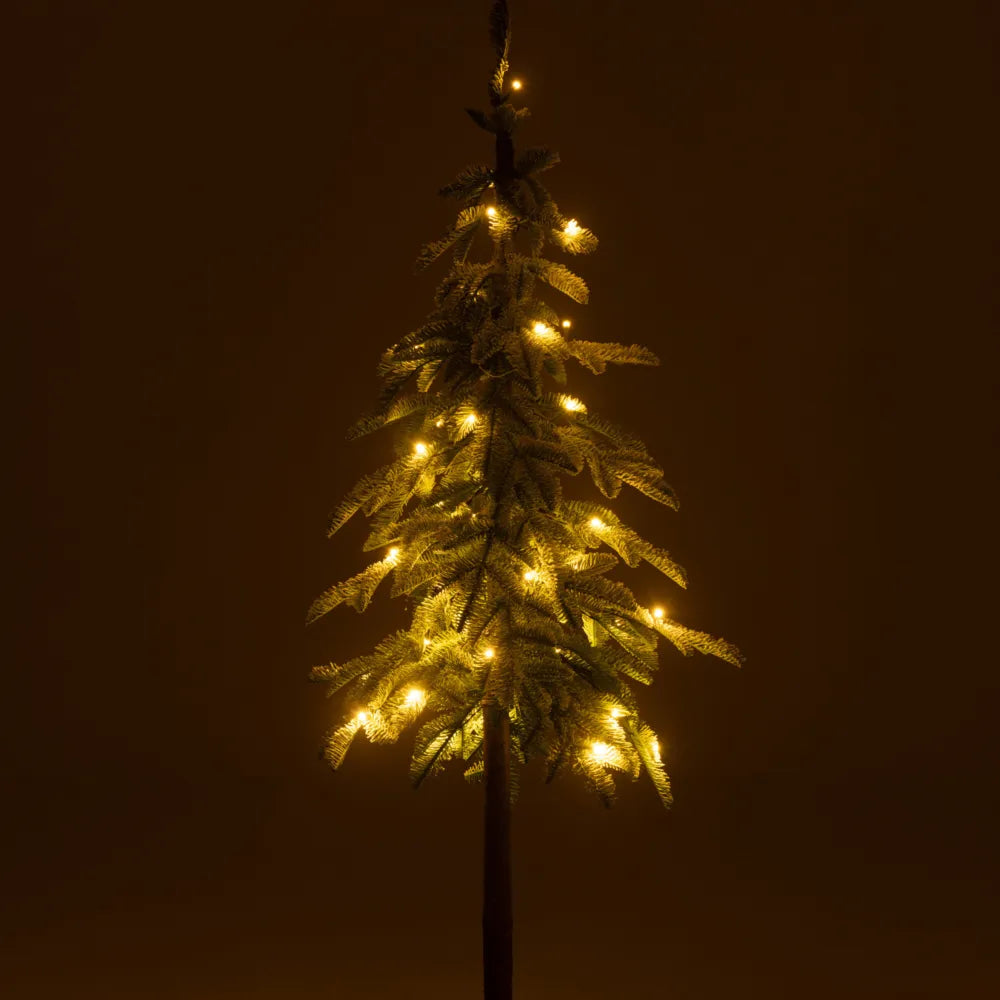 J-Line – Künstlicher Weihnachtsbaum mit LED und Glitzerschnee 145 cm