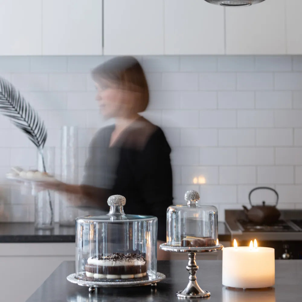 J-Line – LED-Kerze mit 3 Flammen Weiß 20 cm – LED Weihnachtskerze