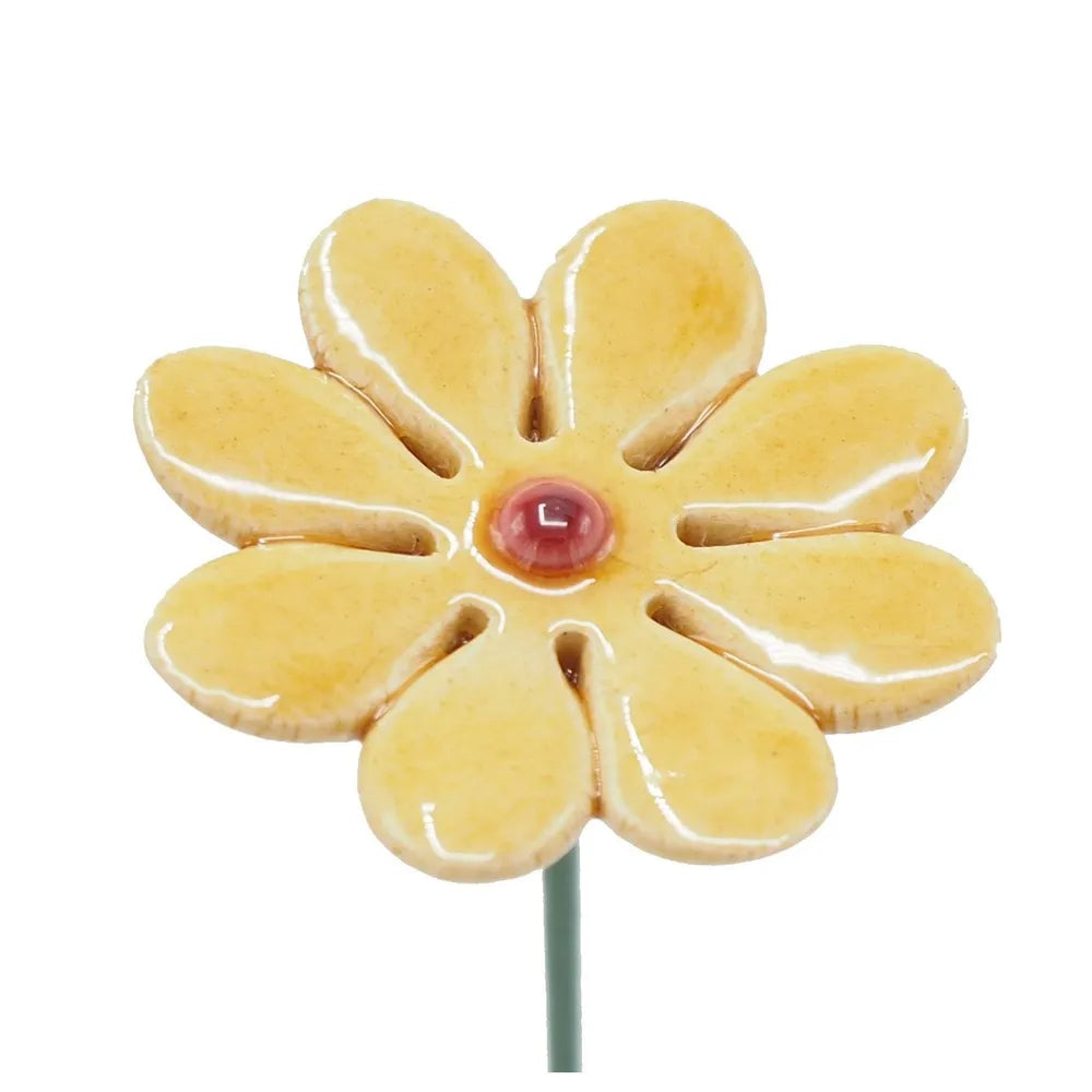 Department-M - Gänseblümchen aus Keramik Mini Gelb