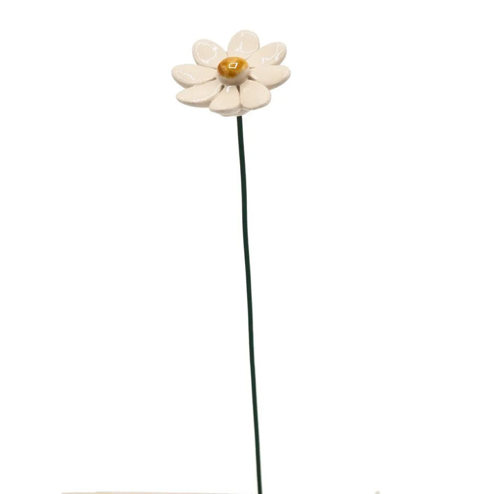 Department-M - Gänseblümchen Blume Keramik klein weiß