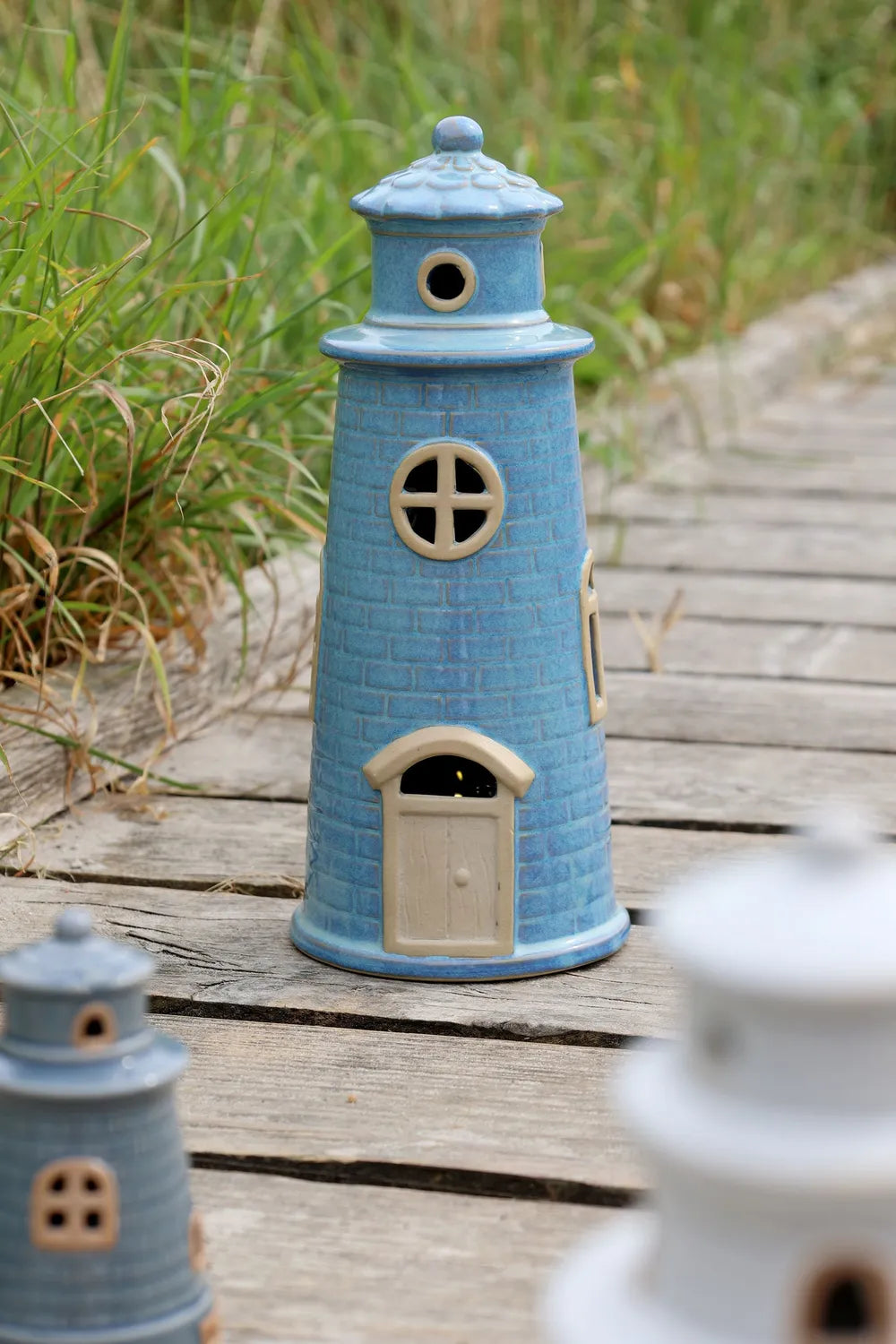 Chic Antique - Keramik Leuchtturm Opal H27 cm