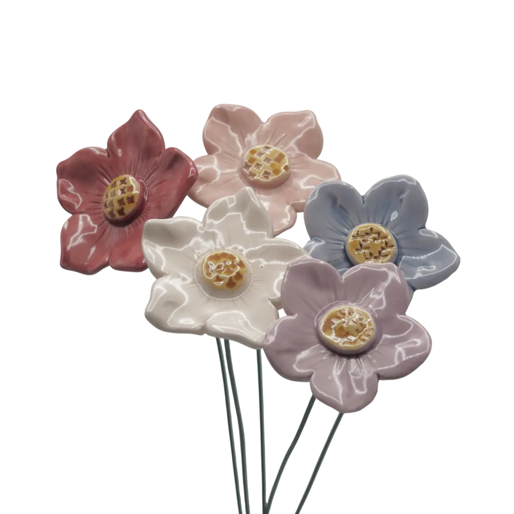 Department-M - Große Keramik-Petunie Lila 5 cm