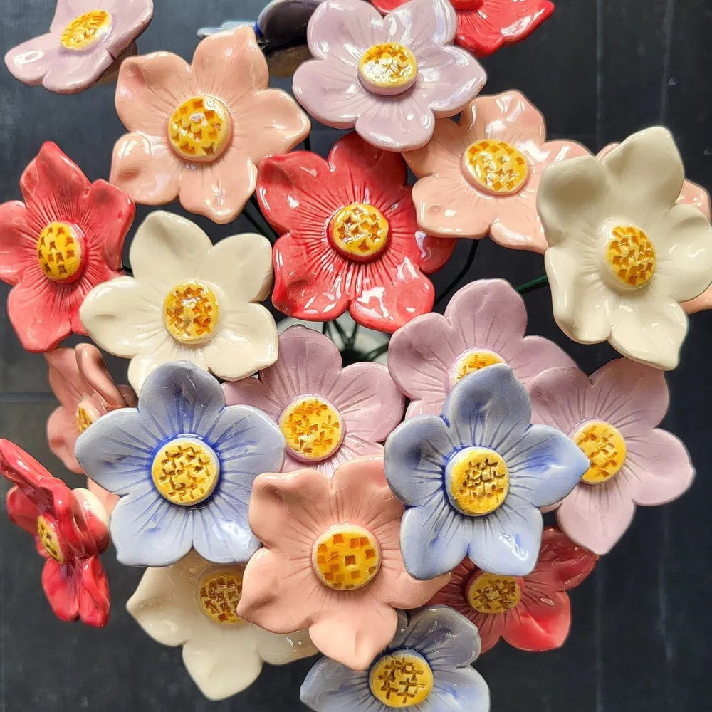 Department-M - Große Keramik-Petunie Lila 5 cm