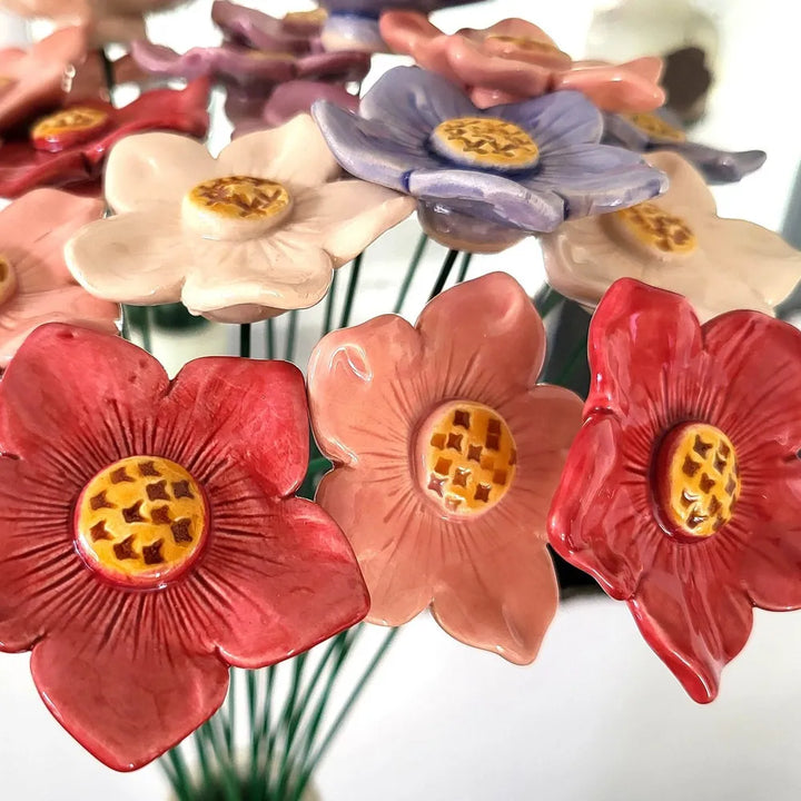 Department-M - Große Keramik-Petunie Lila 5 cm