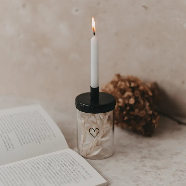 Eulenschnitt - Kerzenhalter Mini Herzen