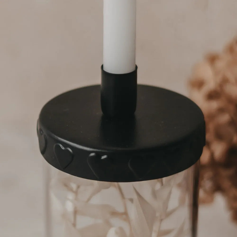 Eulenschnitt - Kerzenhalter Mini Herzen