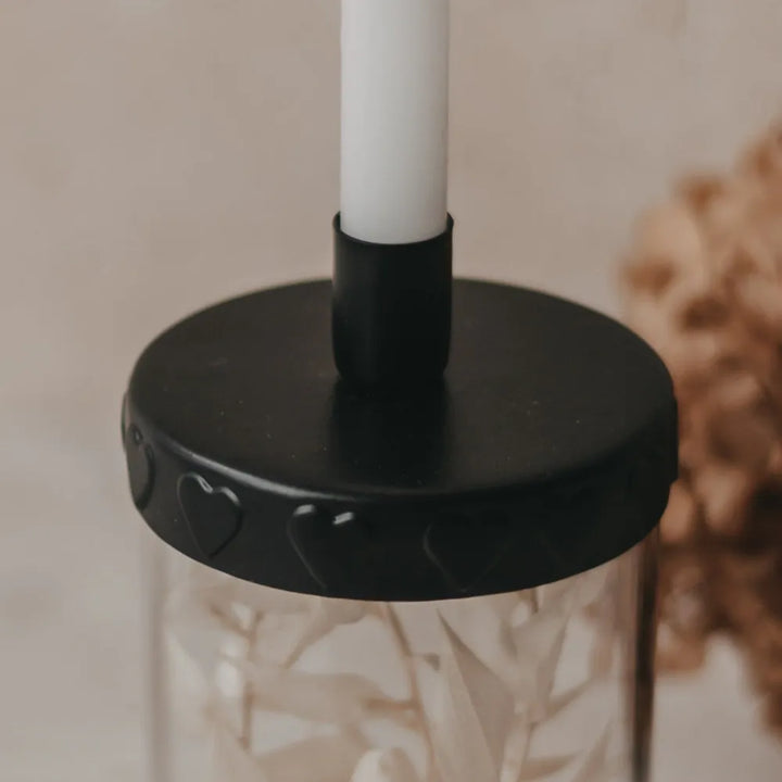 Eulenschnitt - Kerzenhalter Mini Herzen