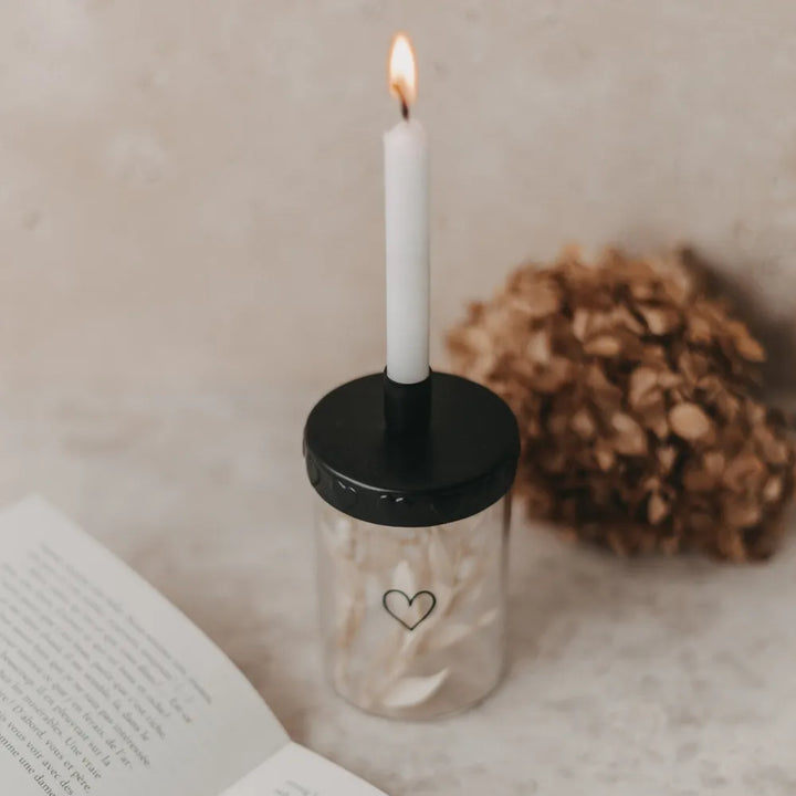 Eulenschnitt - Kerzenhalter Mini Herzen
