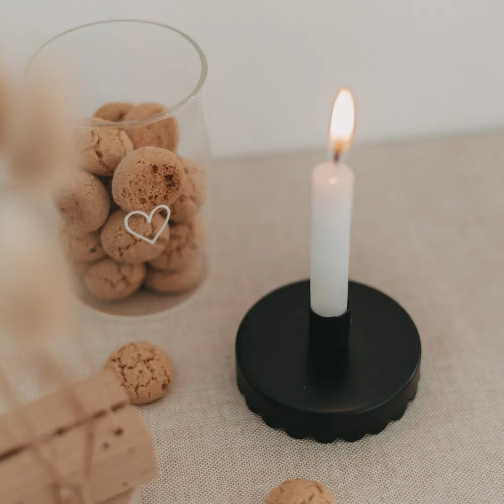 Eulenschnitt - Kerzenhalter Mini Welle