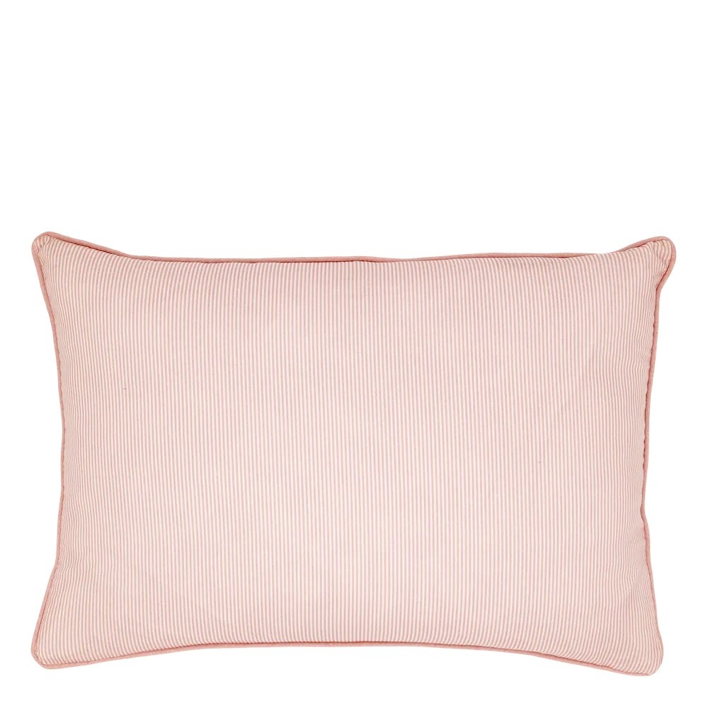 Chic Antique - Kissenhülle Baumwolle rosa und weiss