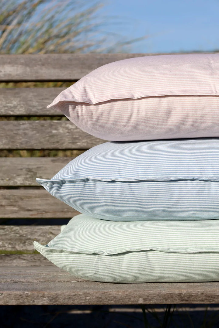 Chic Antique - Kissenhülle Baumwolle rosa und weiss