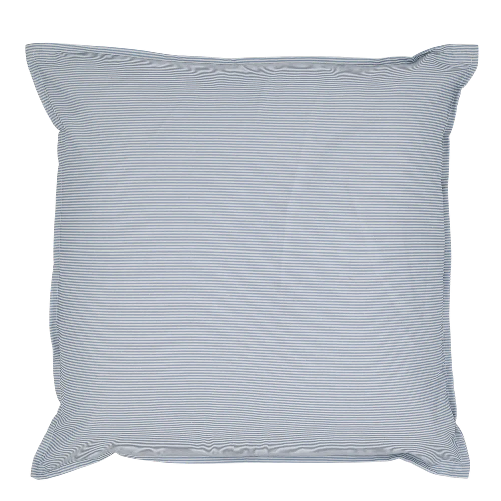 Chic Antique - Kissenhülle gestreift Sky Blue und Weiß