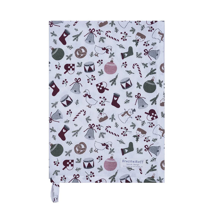 Krasilnikoff - Geschirrtuch Christmas Allover