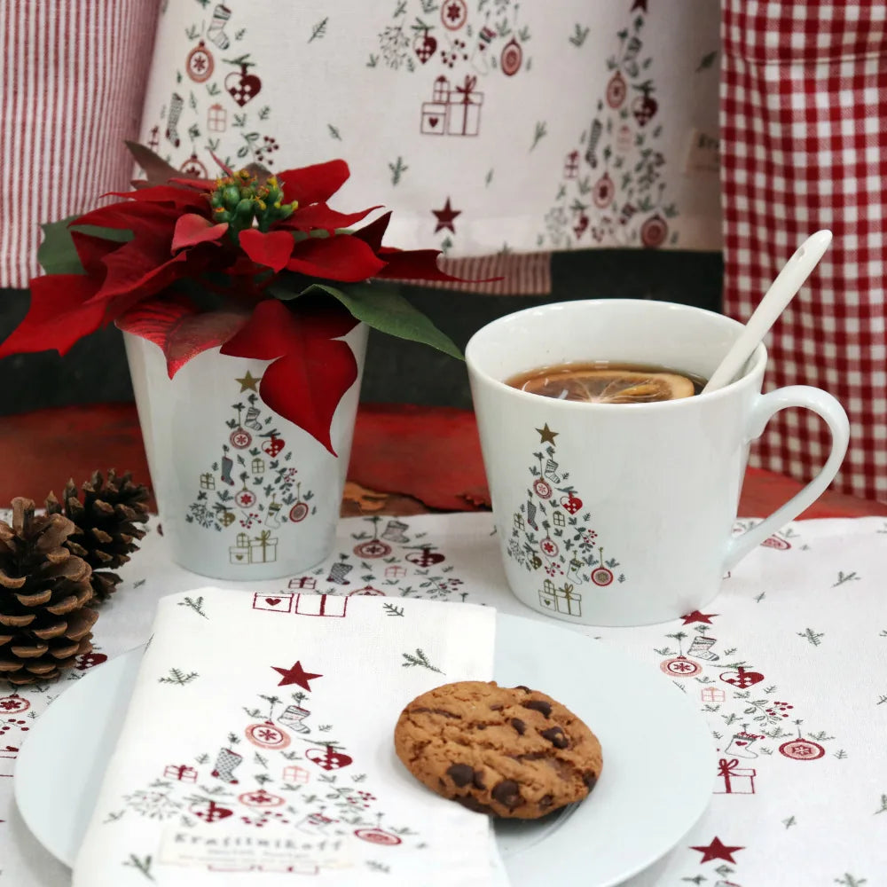 Krasilnikoff - Geschirrtuch Christmas Tree Allover