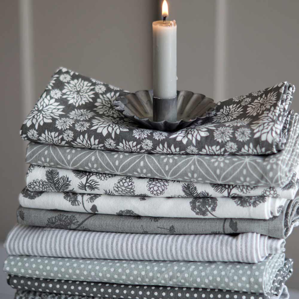 Krasilnikoff Geschirrtuch Dots Grey 70x50 cm – Alsaba