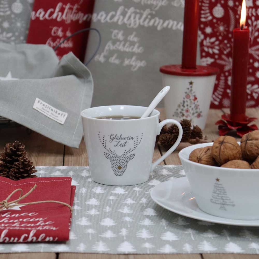 Weihnachtstassen aus Keramik & Porzellan