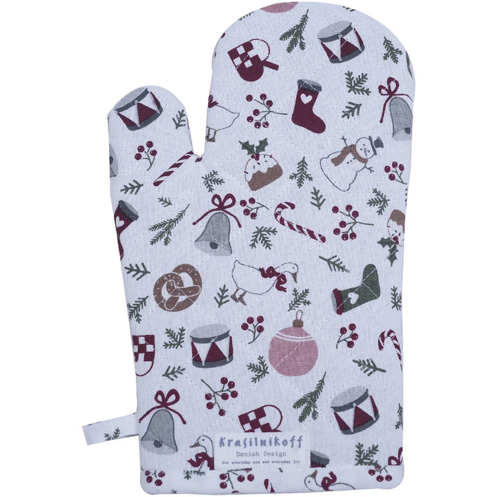 Krasilnikoff - Ofenhandschuh Christmas Allover