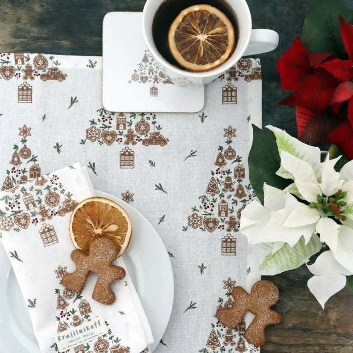 Krasilnikoff - Ofenhandschuh Christmas Tree Gingerbread Allover