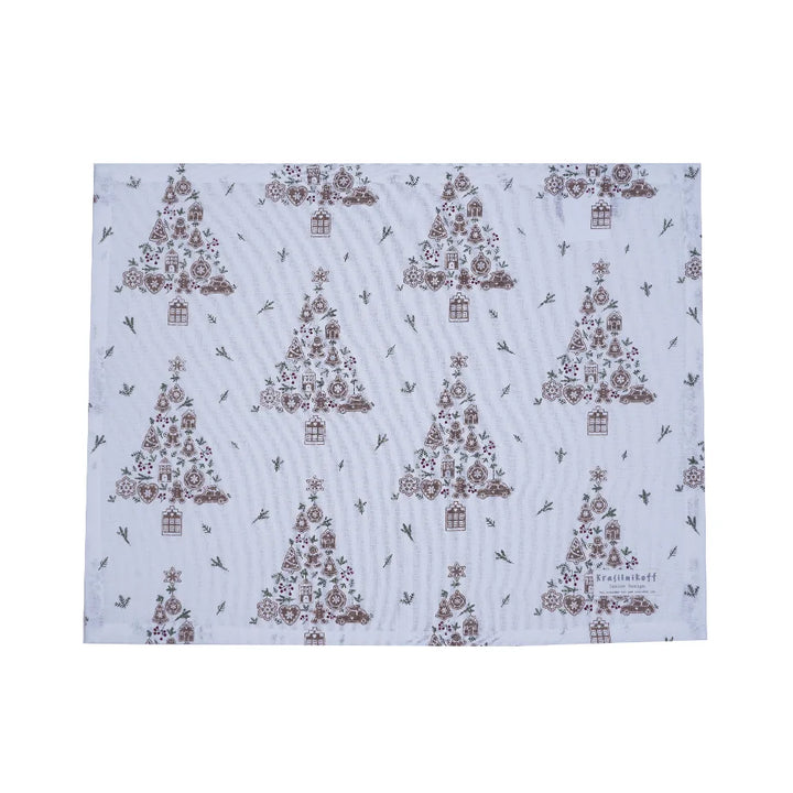 Krasilnikoff - Platzset Christmas Tree Gingerbread Allover
