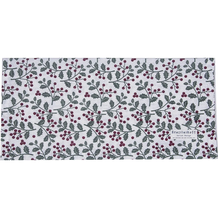 Krasilnikoff - Stoffserviette Christmas Holly Green