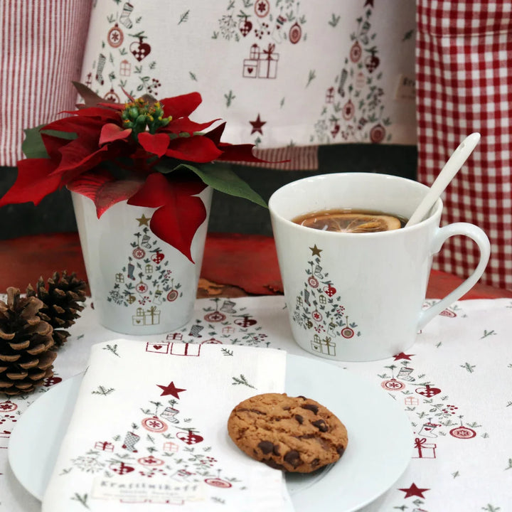 Krasilnikoff - Stoffserviette Christmas Tree Allover