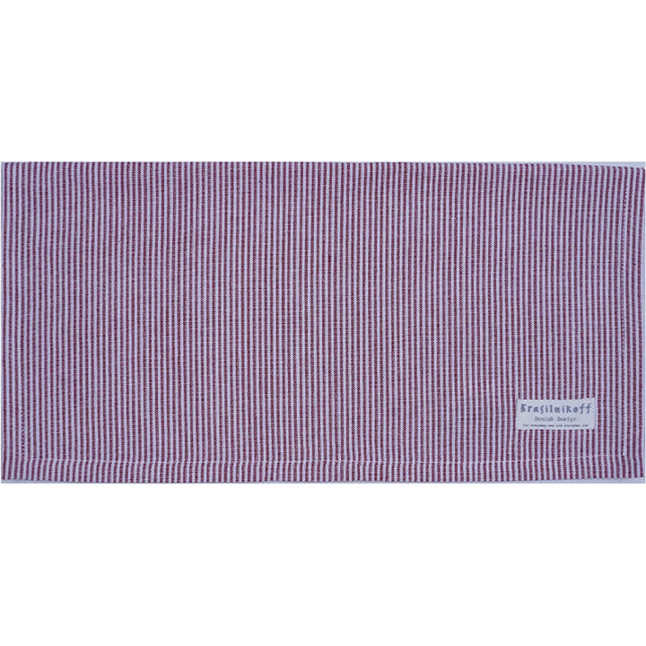 Krasilnikoff - Stoffserviette Thin Stripes Scarlet Red