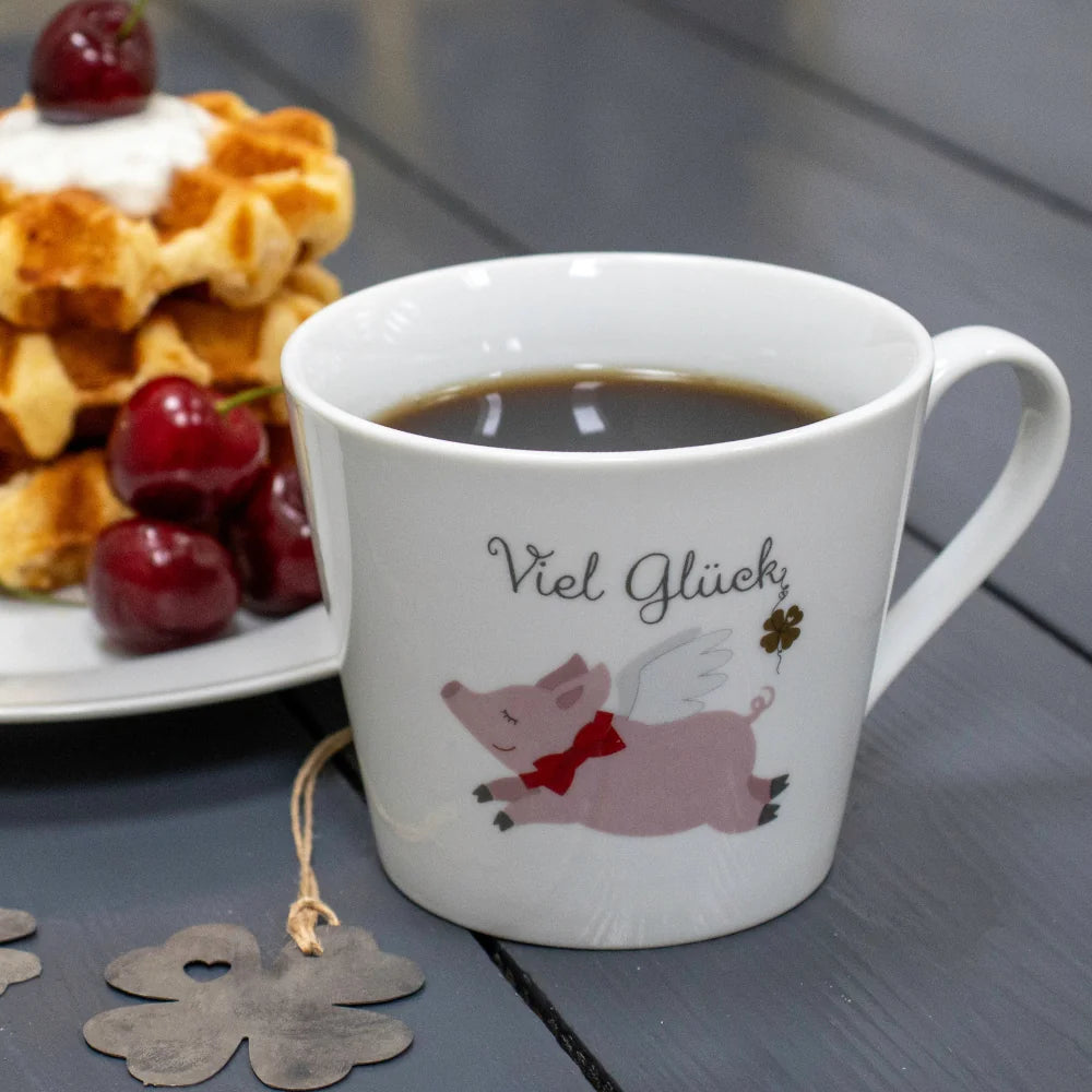 Krasilnikoff - Tasse Viel Glück