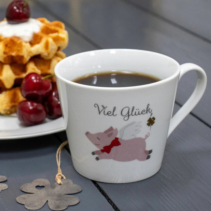 Krasilnikoff - Tasse Viel Glück