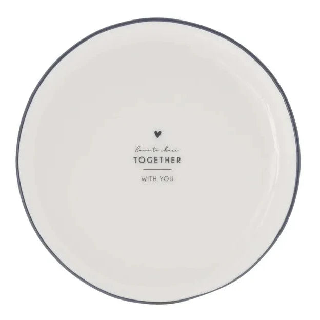 Bastion Collections - Kuchenteller Together mit Herz 16 cm