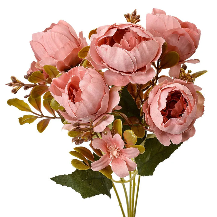 Clayre &amp; Eef - Künstliche Blume Rosen rosa 34 cm