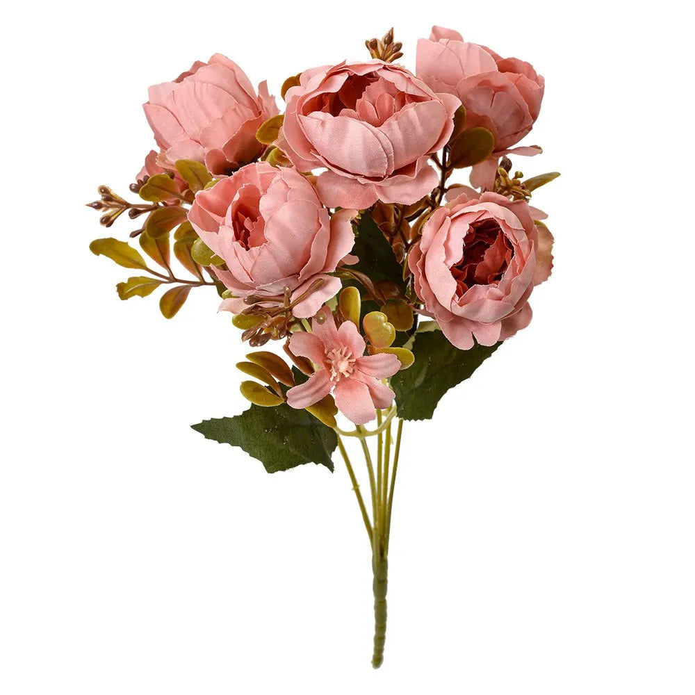 Clayre &amp; Eef - Künstliche Blume Rosen rosa 34 cm