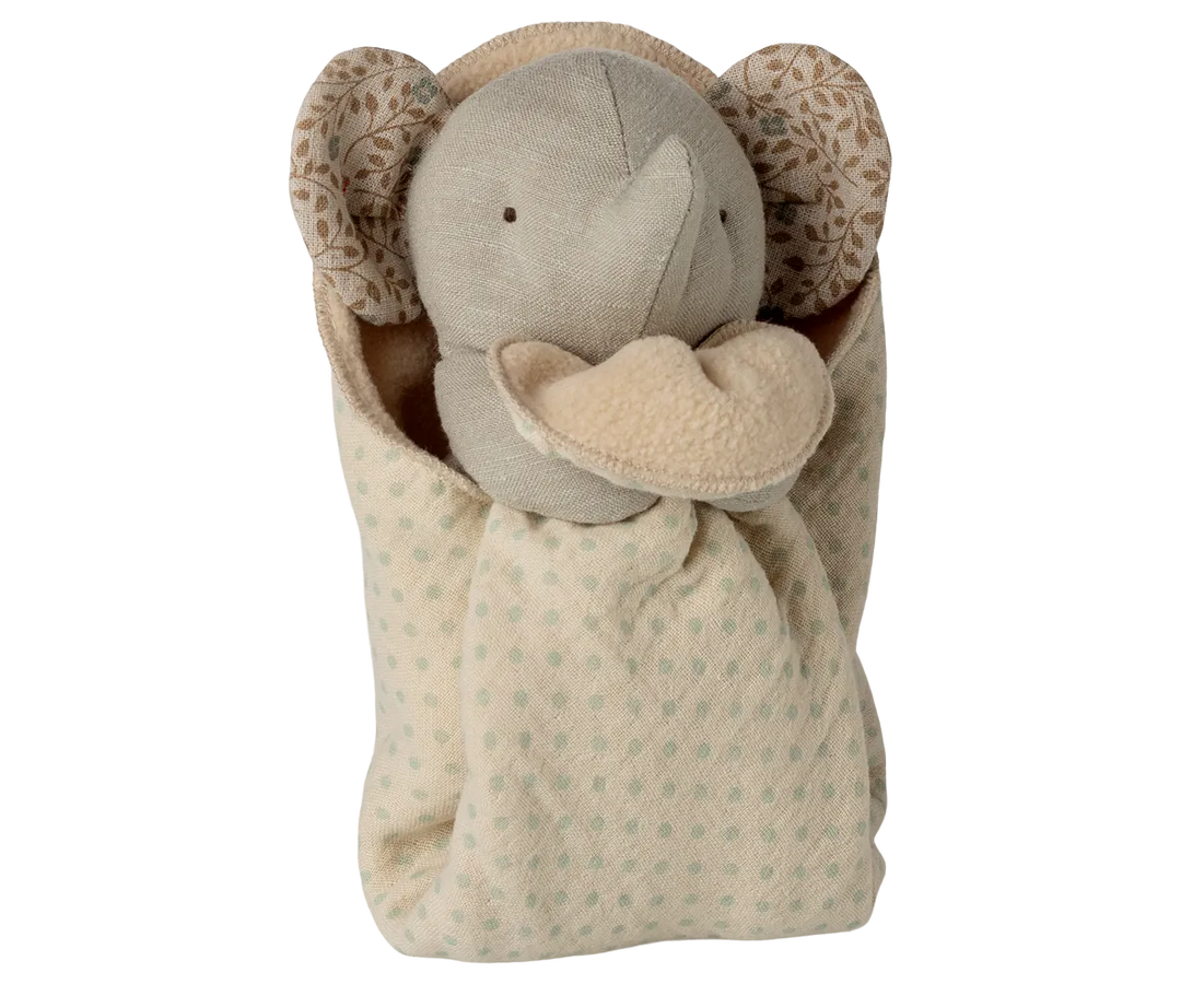 Maileg - Lullaby Friends Elefant Mini Eisengrau