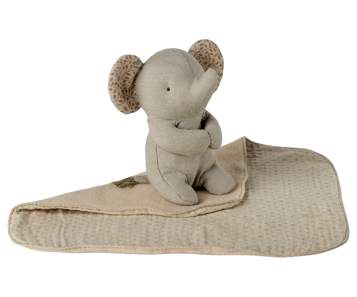 Maileg - Lullaby Friends Elefant Mini Eisengrau
