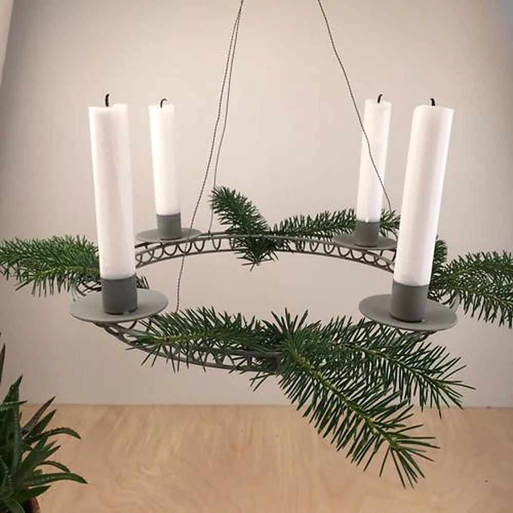 Hängender Adventskerzenhalter Metall