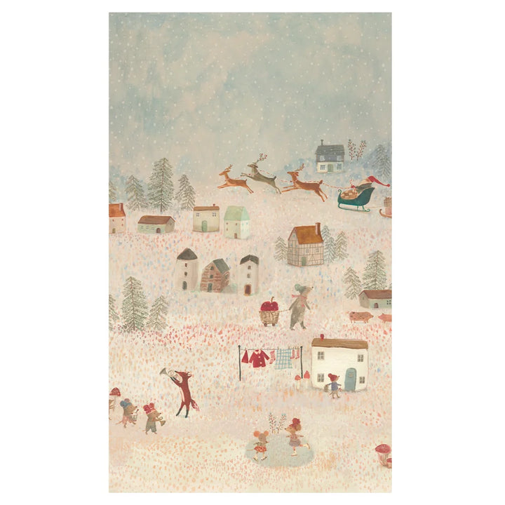 Maileg - Geschenkpapier, 10 m - Santa is coming