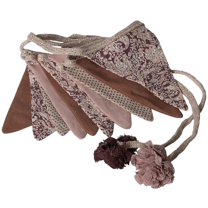 Maileg - Girlande Wimpelkette - Rose 280 cm