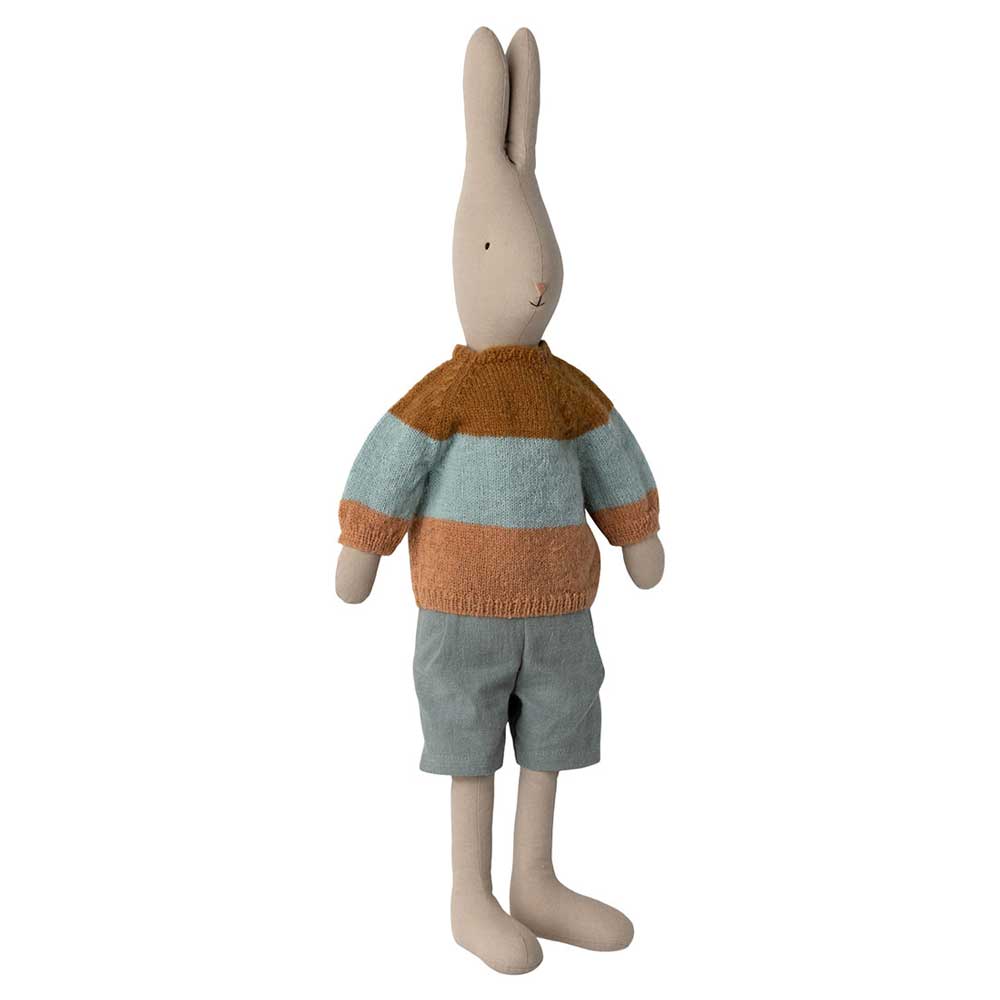 Maileg - Hase Rabbit in Pullover und Shorts Größe 5 (Höhe: 71 cm)