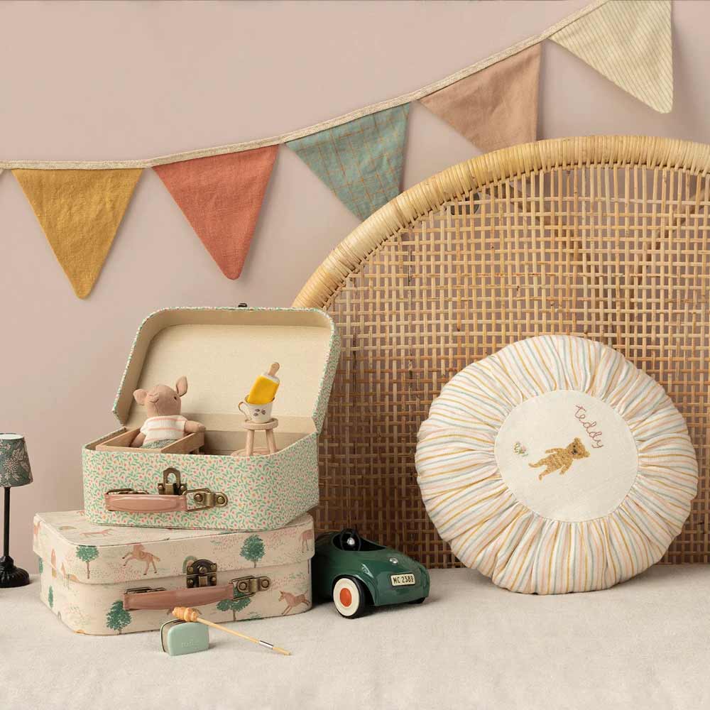 Maileg Kissen rund Teddy striped