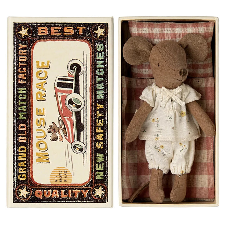 Maileg - Maus Big Sister Maus in Streichholzschachtel